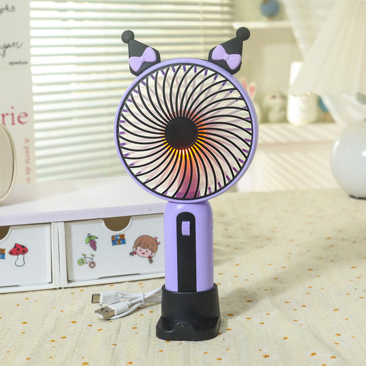 Portable Mini Hand Fan with Playful Design Bowlift