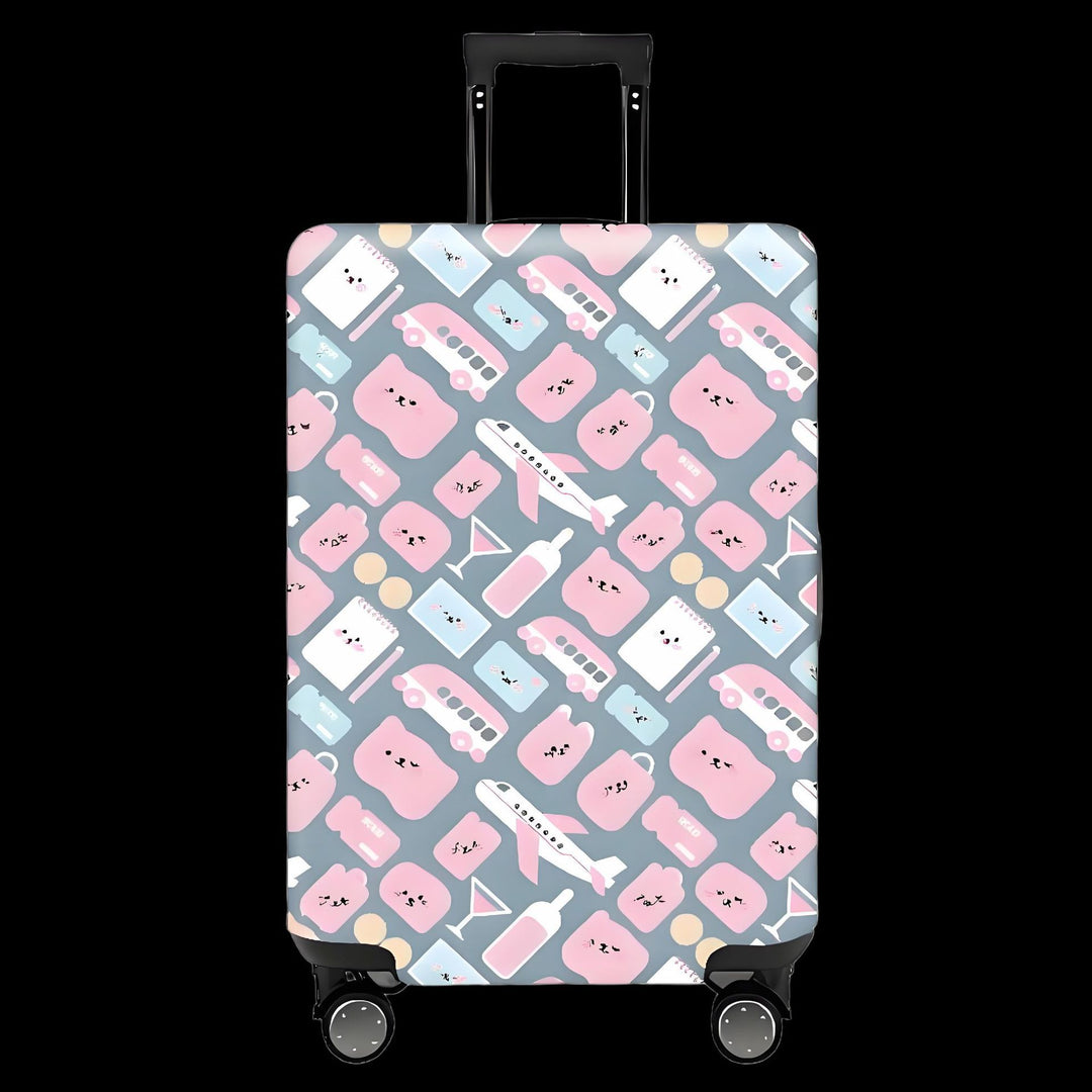 Women's Hard Shell Travel Suitcase with Eye-Catching Phrase Design Bowlift