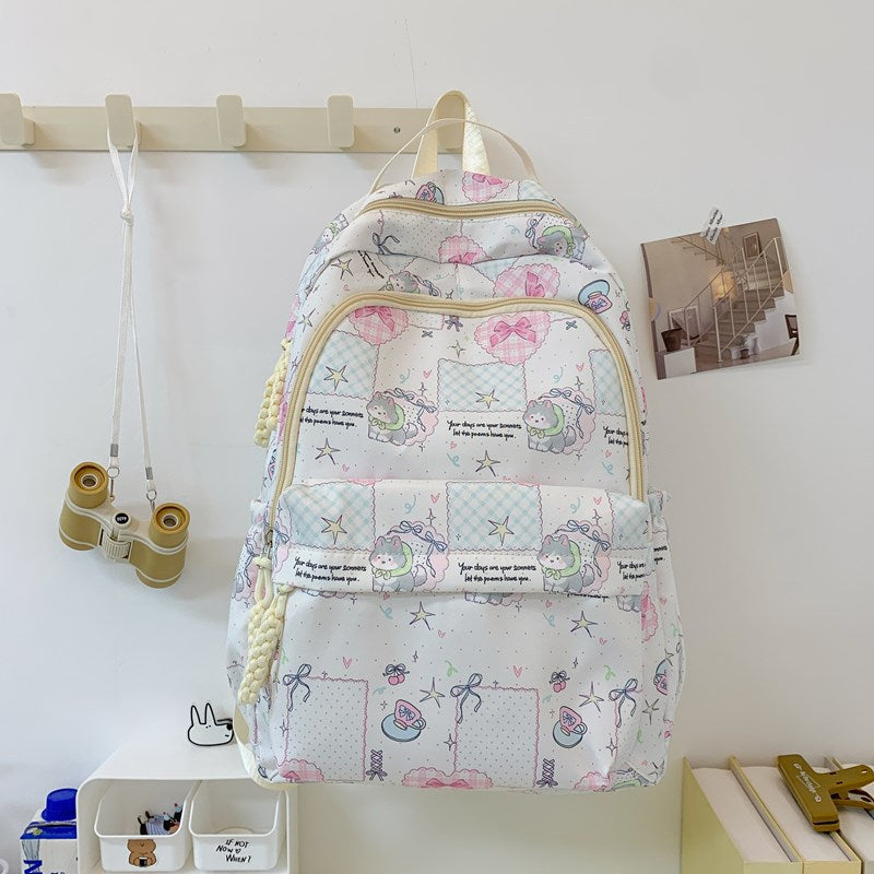 Cute Character Design School Backpack