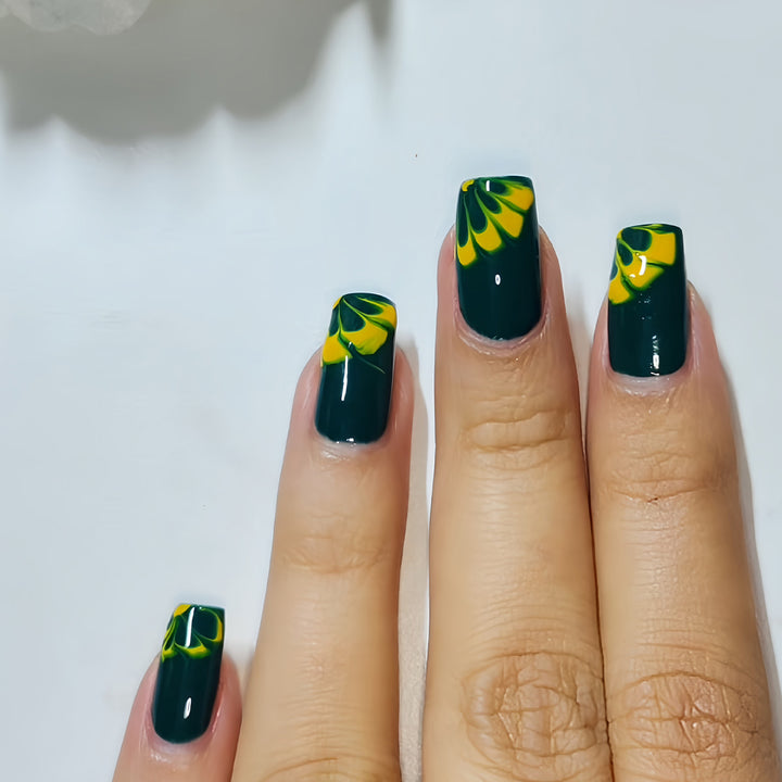 Artistic Watercolor Nail Art Bowlift