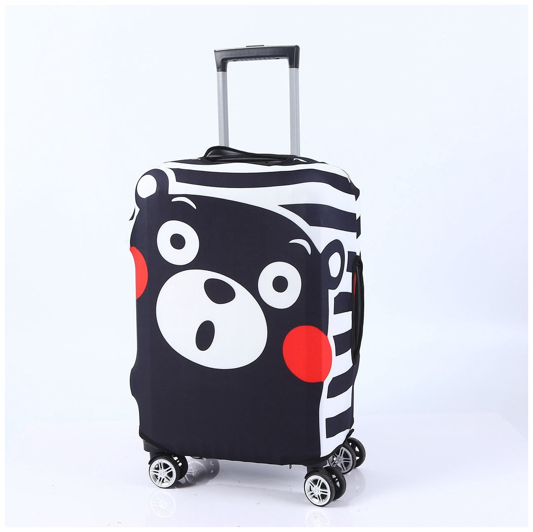 Tropical Leaf Print Hard Shell Luggage Bowlift