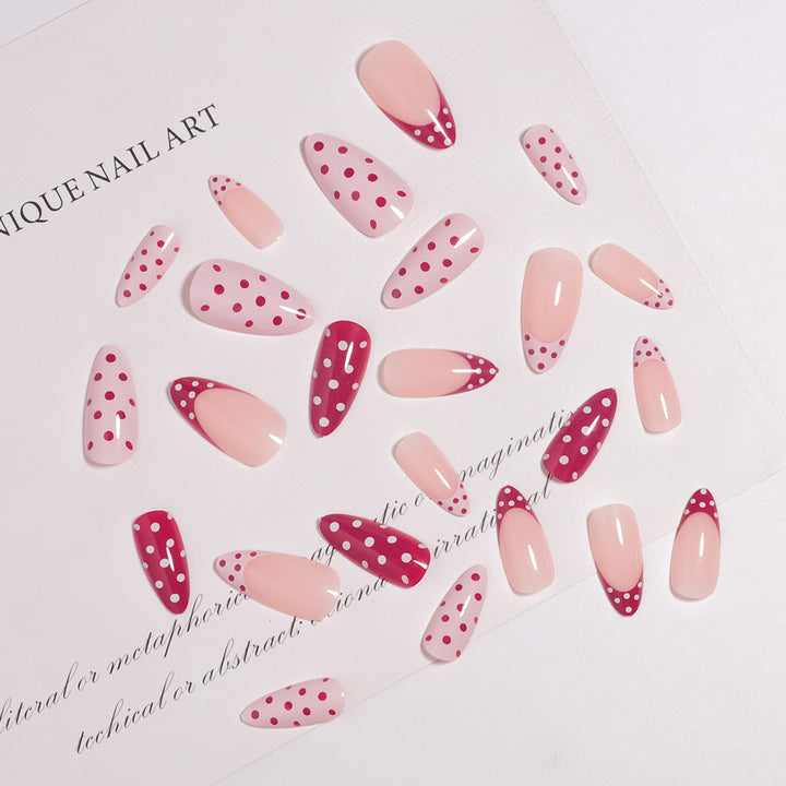 Polka Dot Design Press-On Nails Bowlift