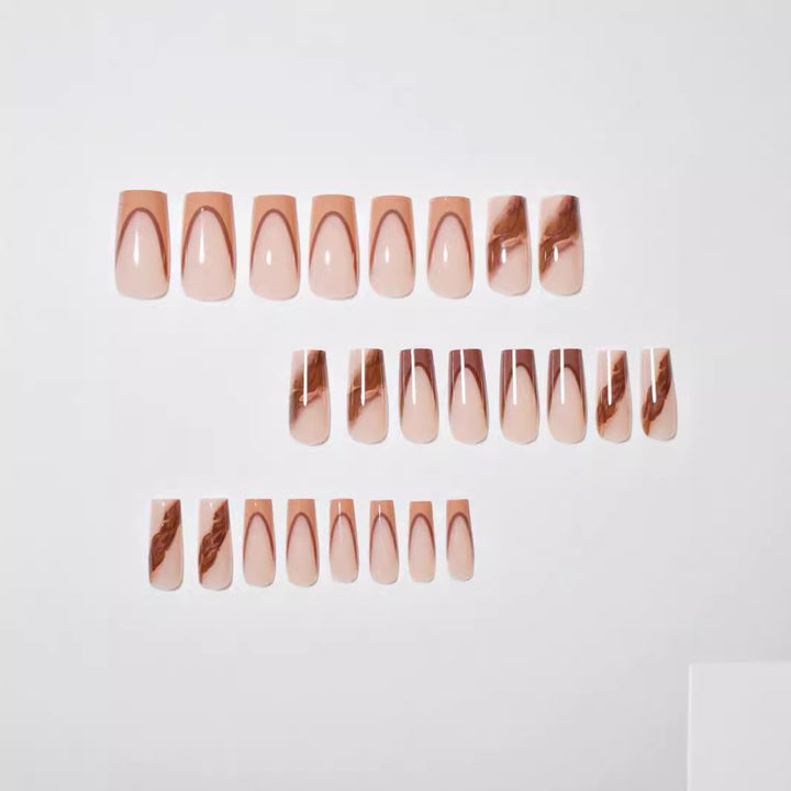 Marble Art Acrylic Nail Enhancements Bowlift