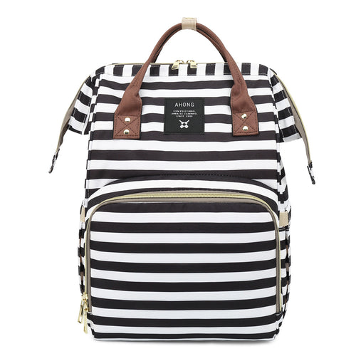 Stylish Striped Backpack Bowlift