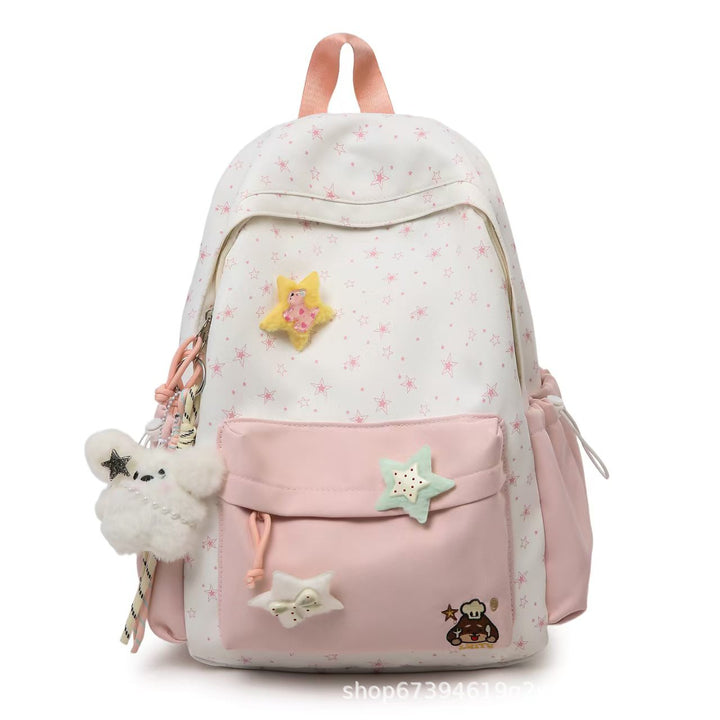 Star-themed Plush Backpack Bowlift