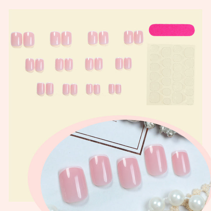Premium Square Press-On Nail Set Bowlift