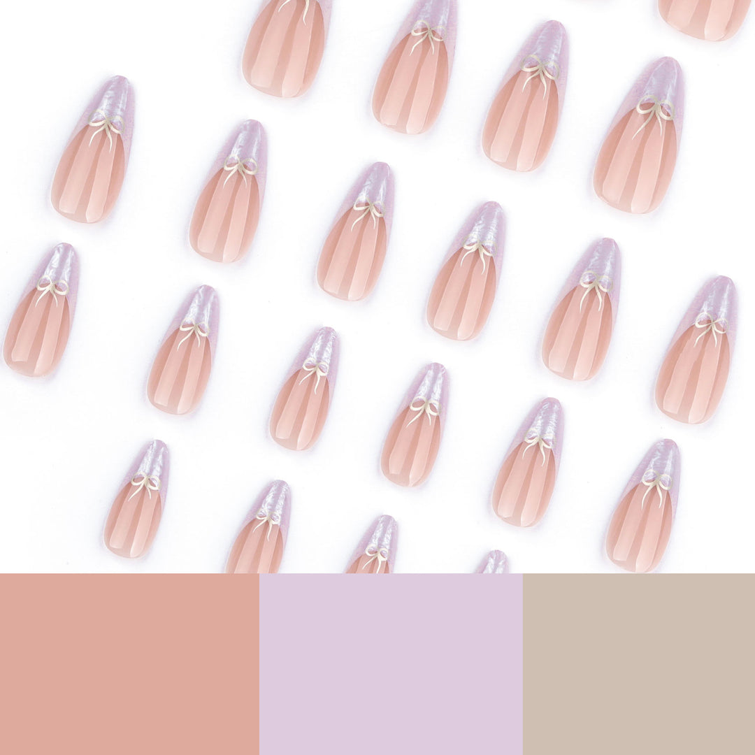 Artful stiletto nails with elegant design and radiant accents Bowlift