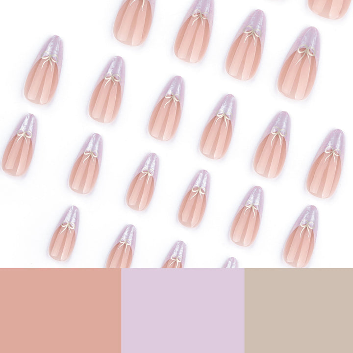 Artful stiletto nails with elegant design and radiant accents Bowlift
