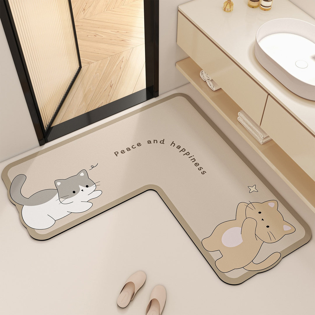 Cute Cartoon-Themed Bath Mat