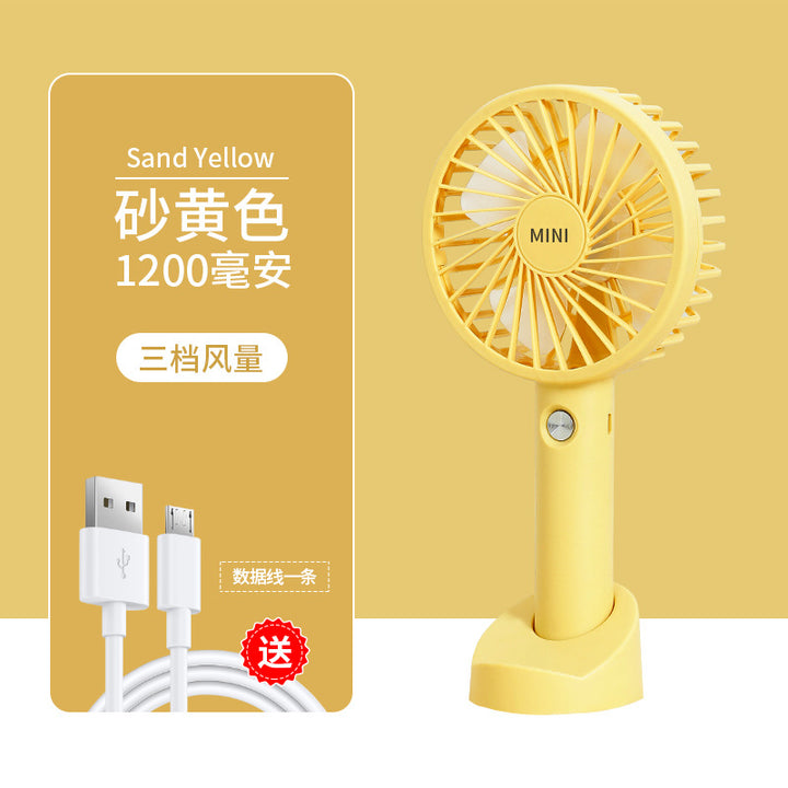 Unisex Portable Mini Fan with USB Connection and Variable Speed Control Bowlift