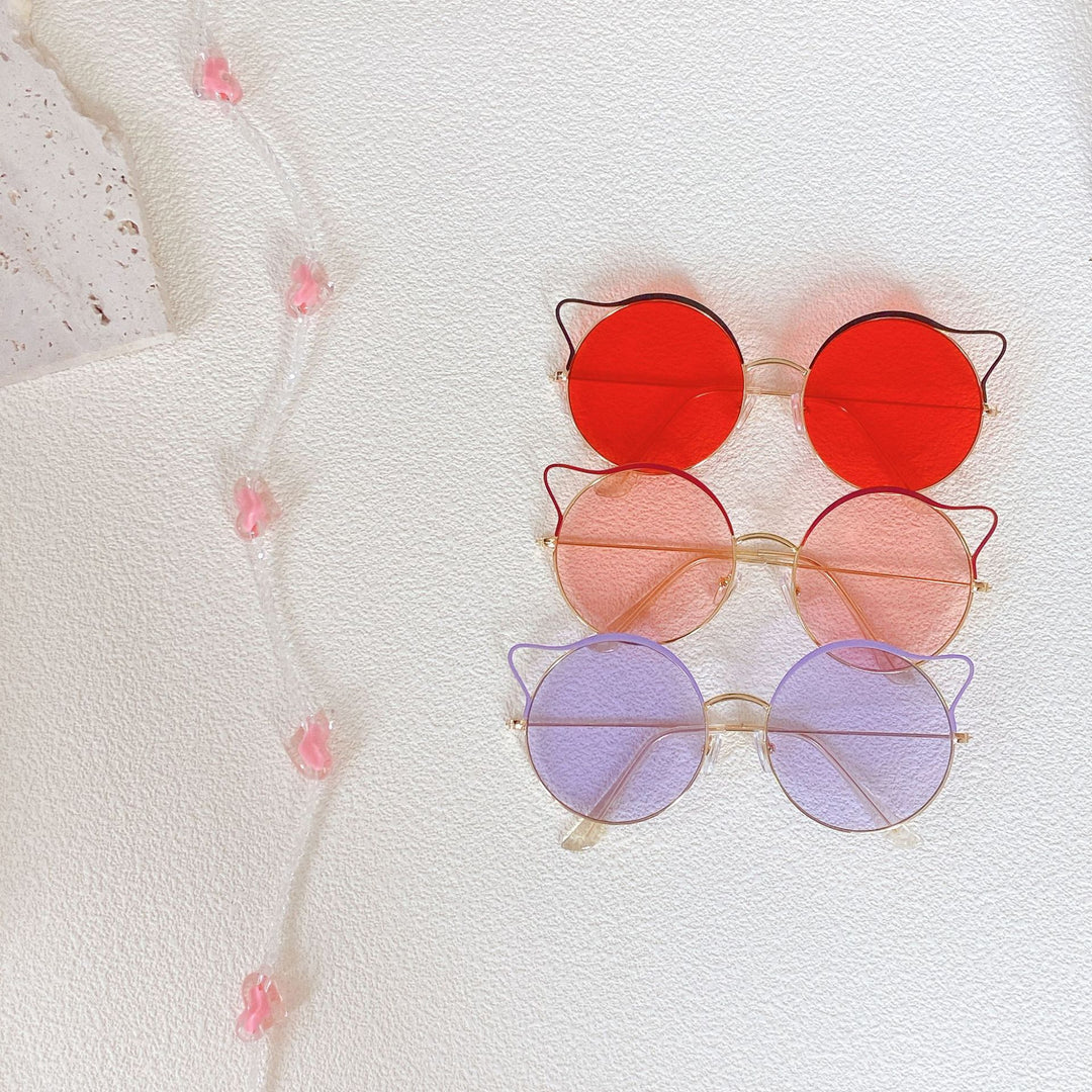 Fashionable Cat-Eye Sunglasses with Mirrored Lenses Bowlift