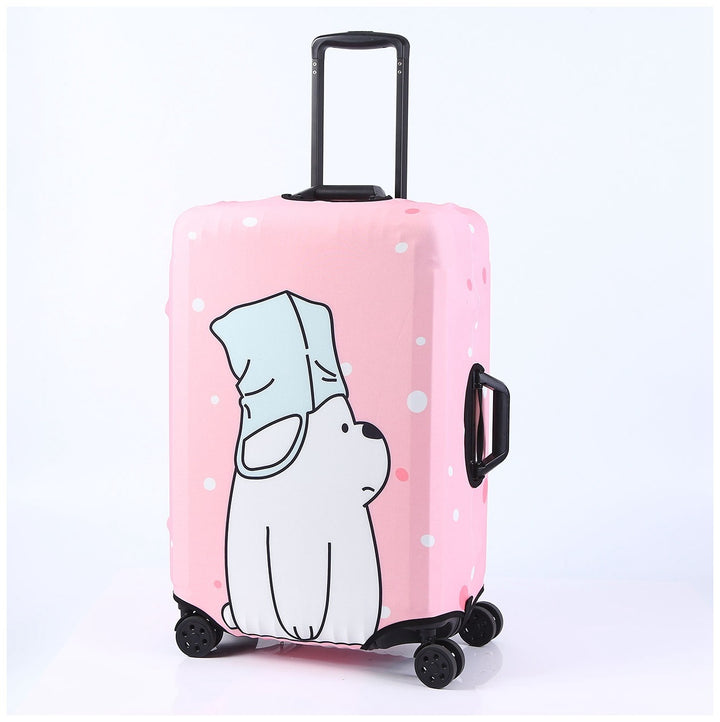 Tropical Leaf Print Hard Shell Luggage Bowlift