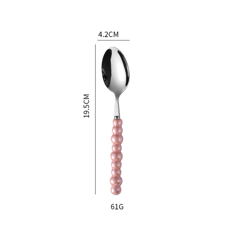 Elegant finger food fork with non-slip handle Bowlift