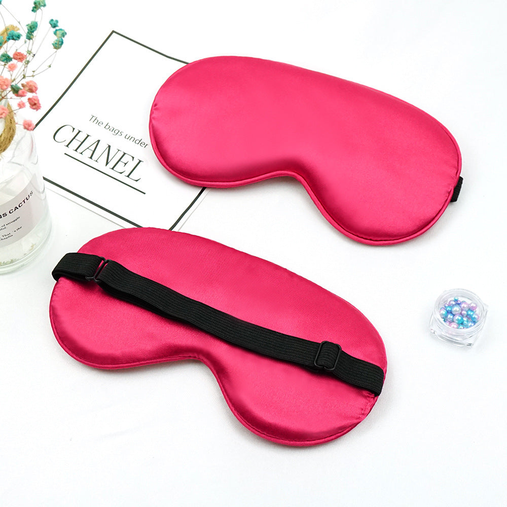 Unisex nan luxurious satin sleep mask with anatomical contour and adjustable elastic band Bowlift