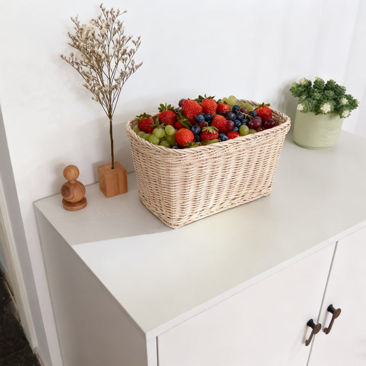 Decorative Woven Storage Basket Bowlift