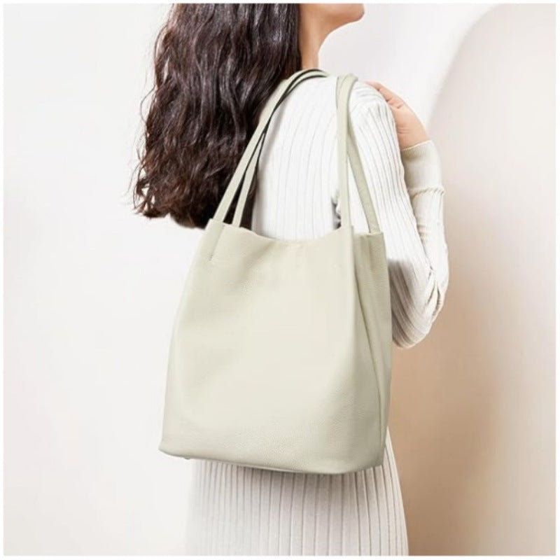Stylish Leather Hobo Handbag Bowlift