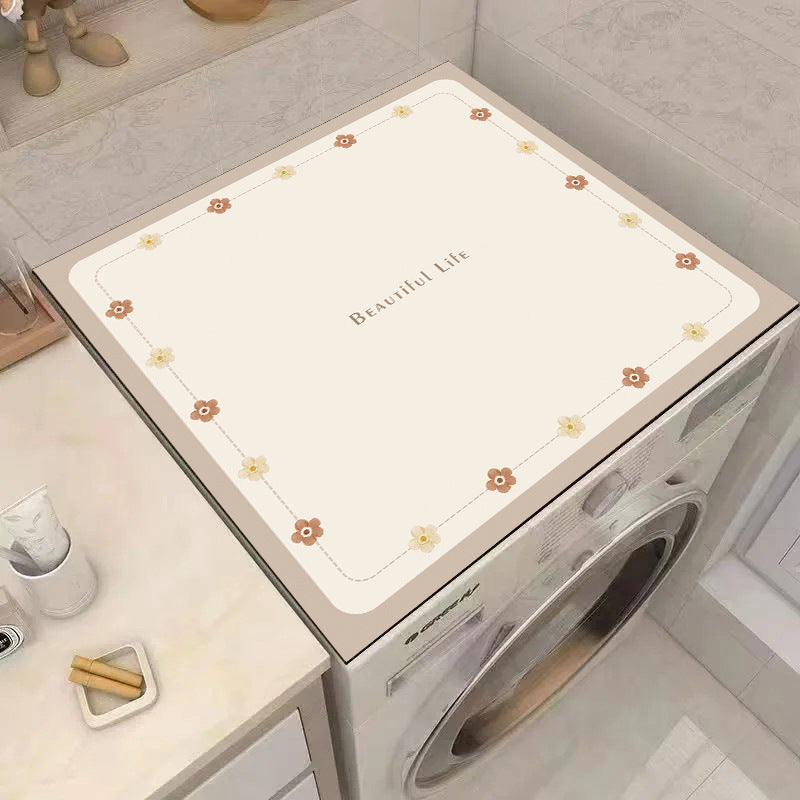 Decorative Laundry Top Mat Bowlift