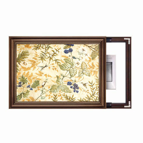 Framed Garden Scene Artwork