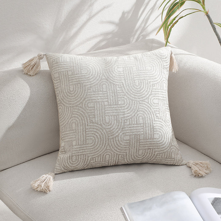 Textured Patterned Decorative Pillow
