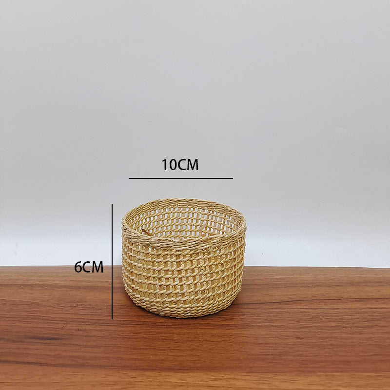 Handmade Natural Fiber Decorative Basket Bowlift