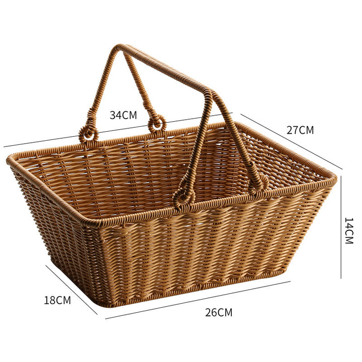 Unisex Rectangular Shopping and Storage Basket Bowlift