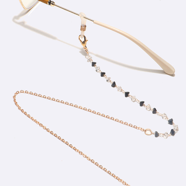 Fashionable Heart-Shaped Beaded Eyewear Chain Bowlift