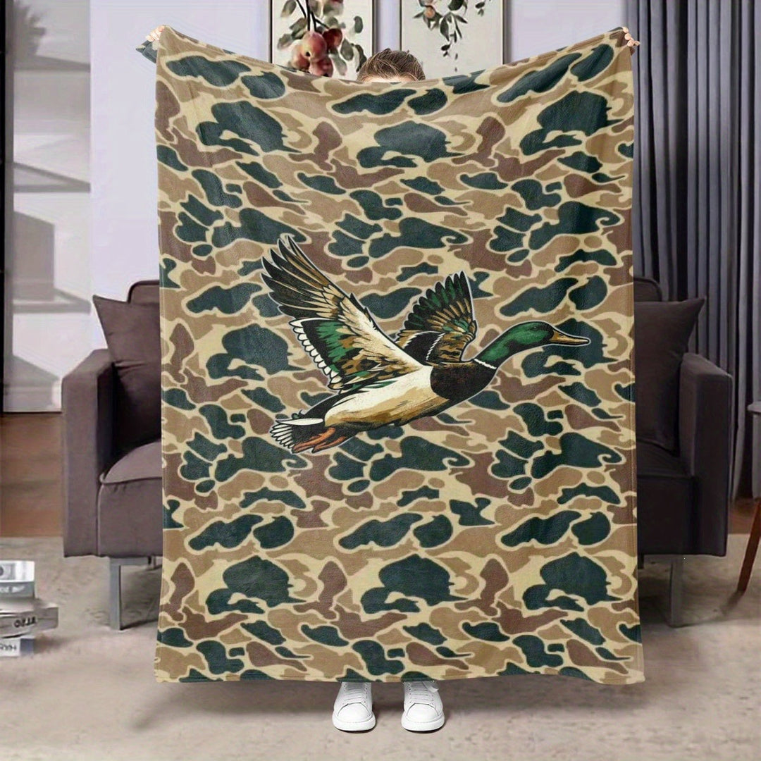 Soft Cartoon Dachshund-Themed Fleece Blanket