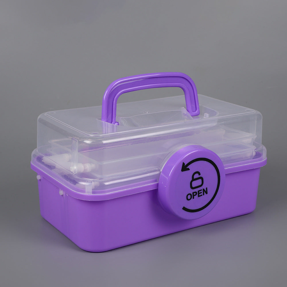 Portable Multi-Section Craft Storage Box Bowlift