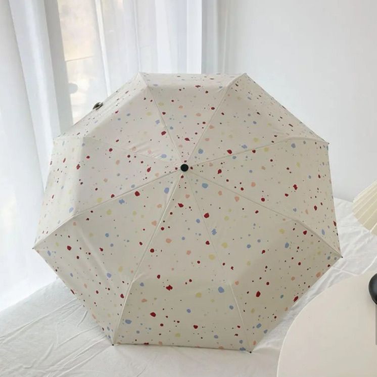 Women Rainbow Coated Umbrella Bowlift
