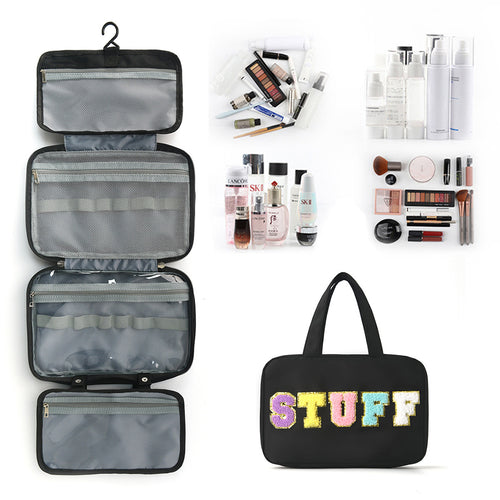 Multifunctional Cosmetic Organizer Bag with Hanging Design Bowlift