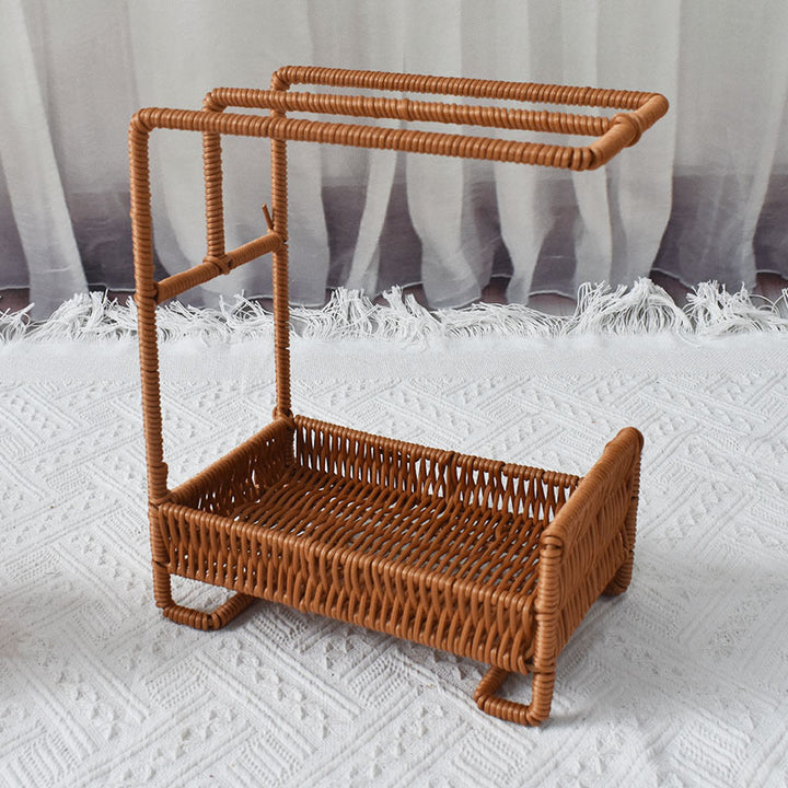 Handmade Rattan Storage Basket Bowlift