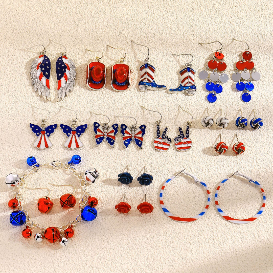 Women's unusual star-rose acrylic earrings with feather-light wearing comfort and fishhook closure Bowlift