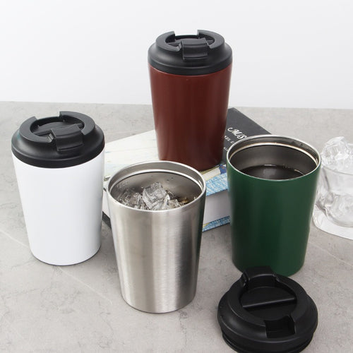 Women insulated coffee cup with ergonomic lid Bowlift