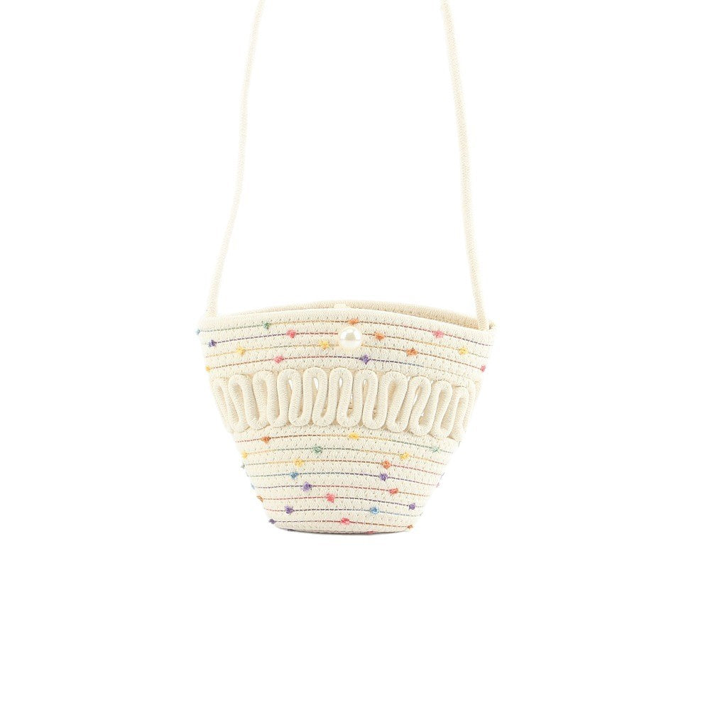 Decorative shoulder bag with colorful accents Bowlift