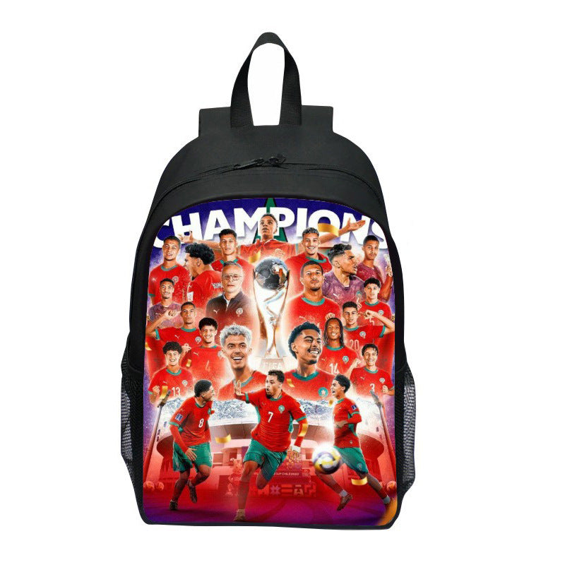 Sporty backpack with Wm trophy design Bowlift