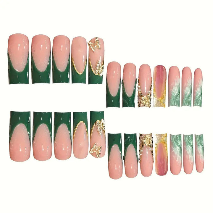 Elaborate Acrylic Nail Art Enhancements Bowlift