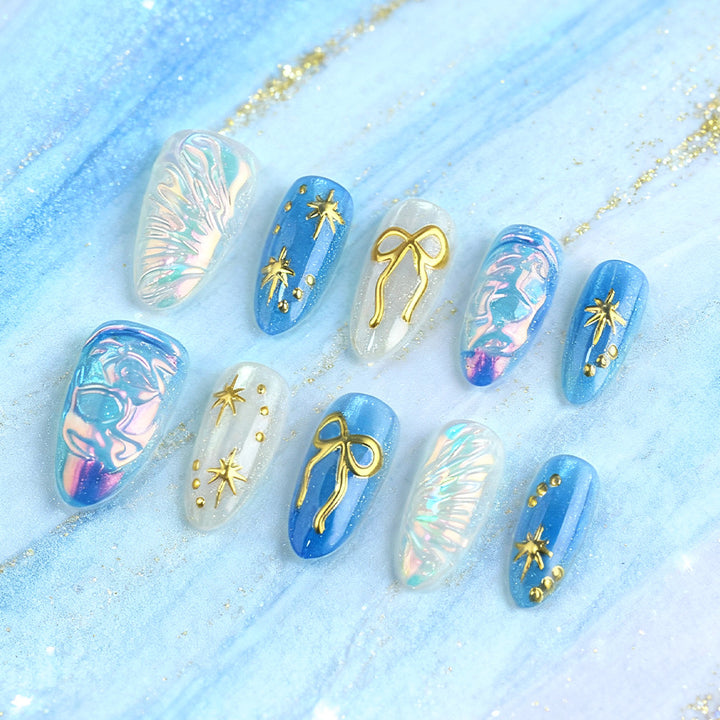 Artistic Press-On Nail Art Set Bowlift 1787542830