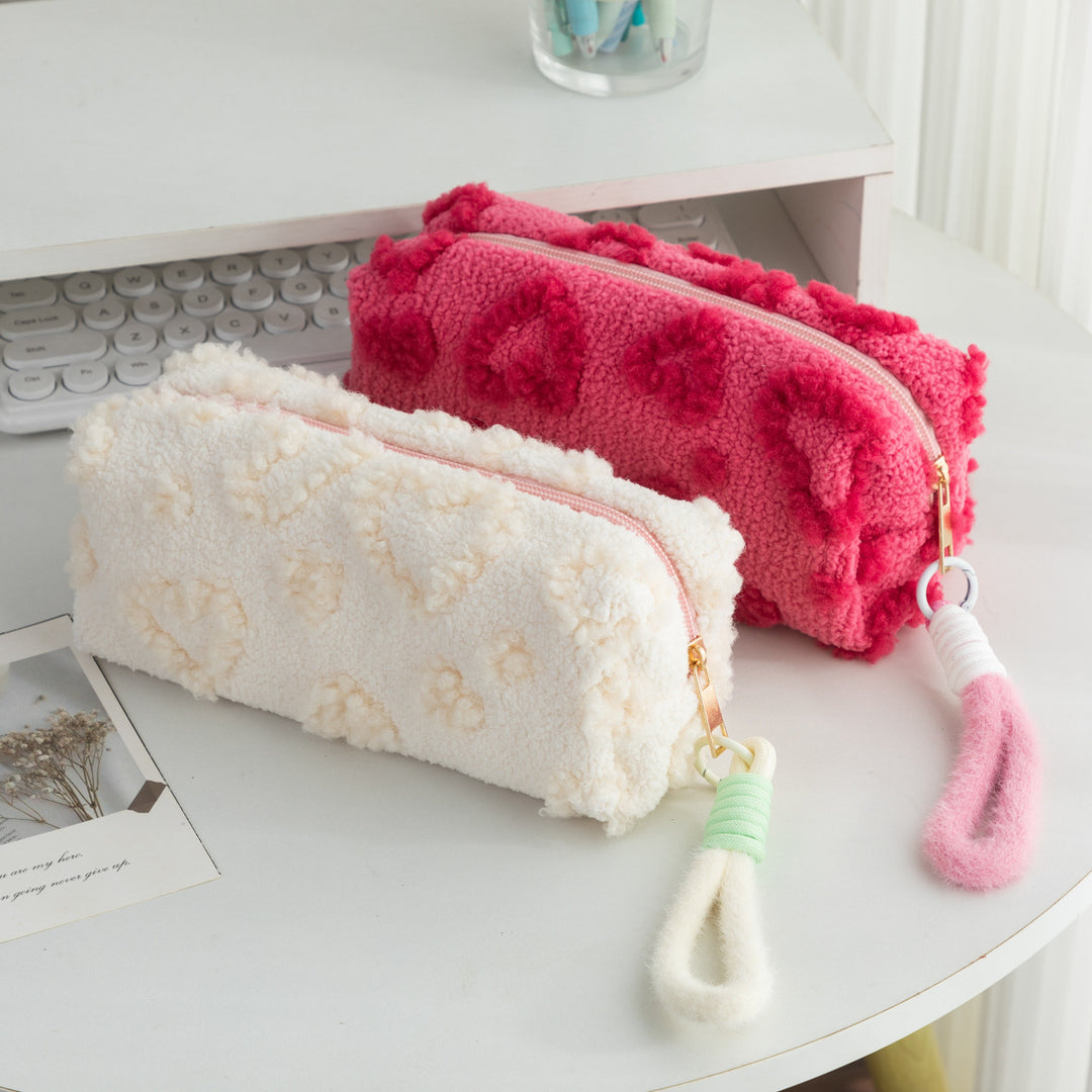 Plush Textured Pencil Case Bowlift