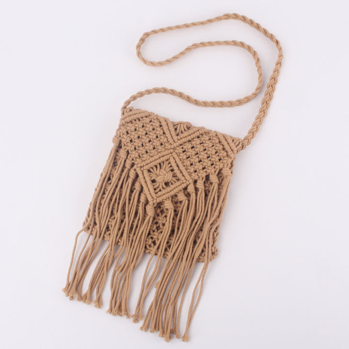 Hand-knotted fringe bag Bowlift