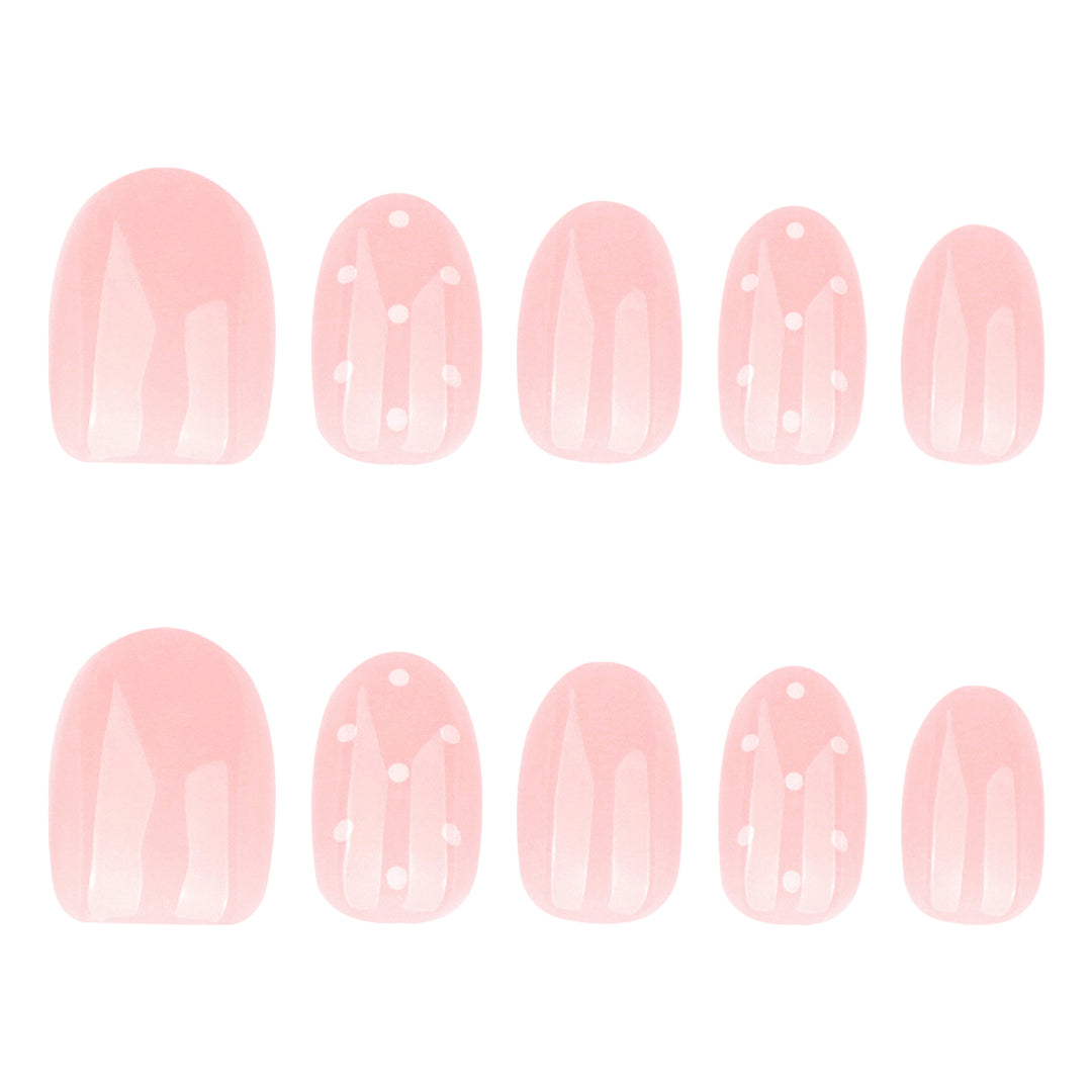 Artful Nail Art with Delicate Dot Design Bowlift