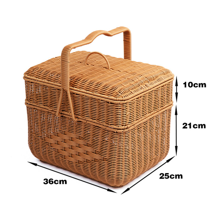 Round Woven Storage Basket Bowlift