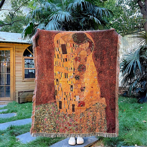 Artistic Woven Tapestry Throw Blanket