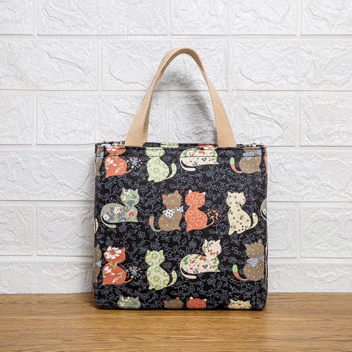 Cute Cat Print Tote Bag Bowlift