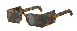Avant-Garde Angular Frame Sunglasses Bowlift