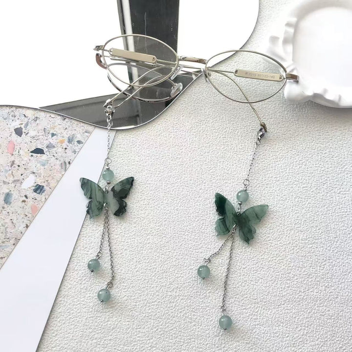 Elegant Butterfly Dangle Eyewear Chain Bowlift