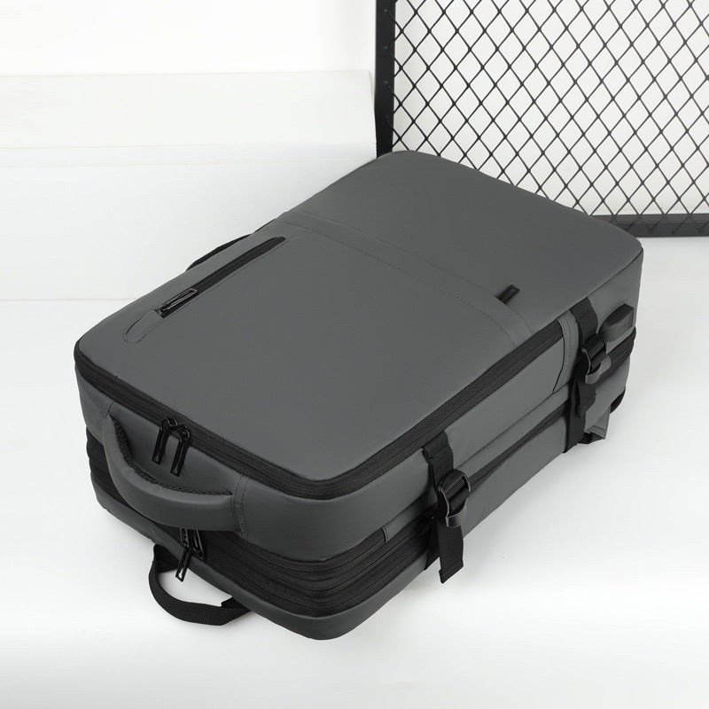 Laptop backpack with ergonomic back padding and innovative organizer compartments Bowlift