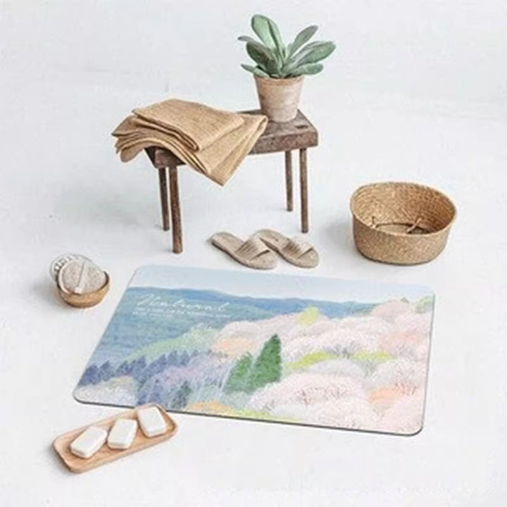Artistic Illustration Desk Mat