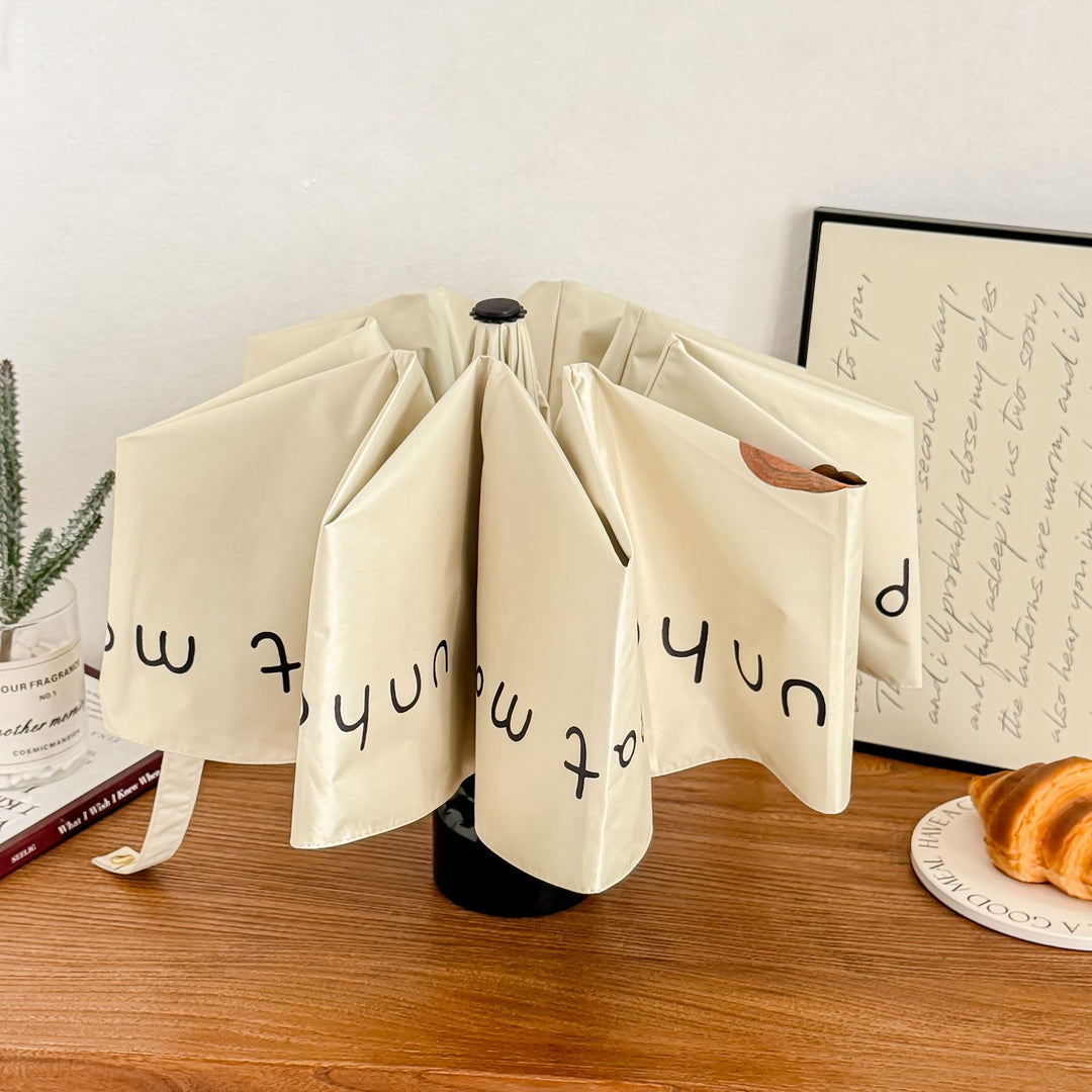 Women's foldable umbrella with cute bear motif Bowlift