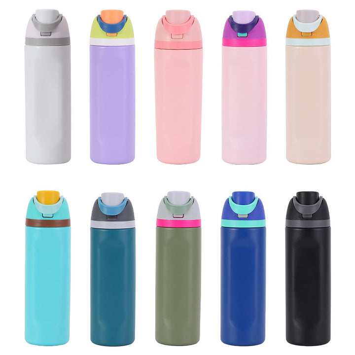 Women insulated water bottle with practical carry handle Bowlift