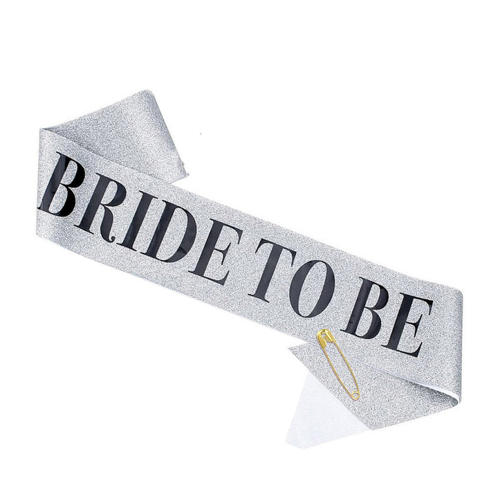 Ladies Glittering Bride Sash Bowlift